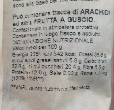 energy mix nutrition facts table