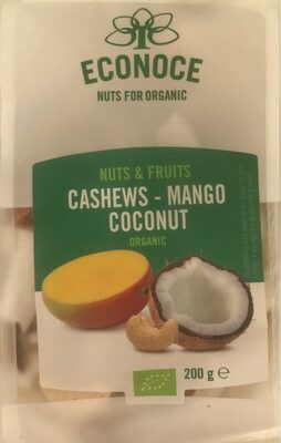 Cashews-Mango coconut front packaging