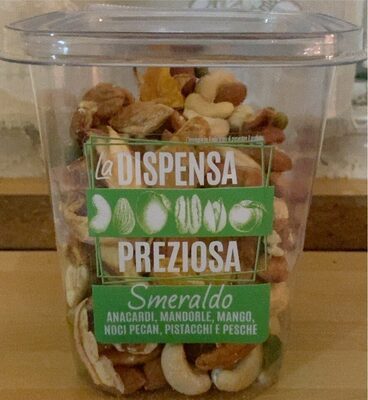 Smeraldo-anacardi,mandorle,mango,noci pecan,pistacchi e pesche