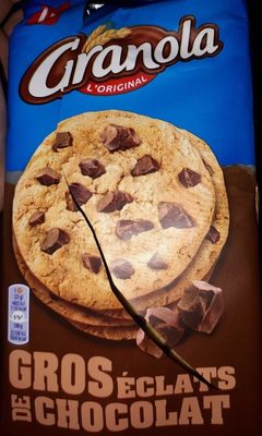 Cookies Granola aux gros éclats de chocolat