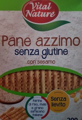 Pane azzimo senza glutine con sesamo