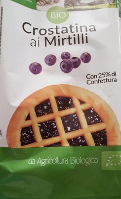 Crostatina ai mirtilli front packaging