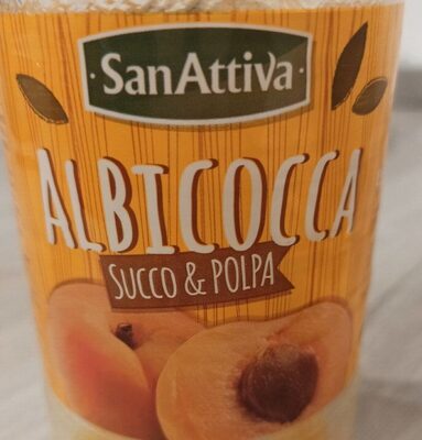 Albicocca succo e polpa front packaging