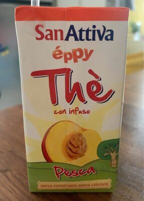 Thè con infuso alla pesca front packaging