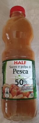 Succo e polpa di pesca front packaging