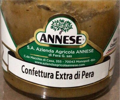 Confettura Extra di pera front packaging
