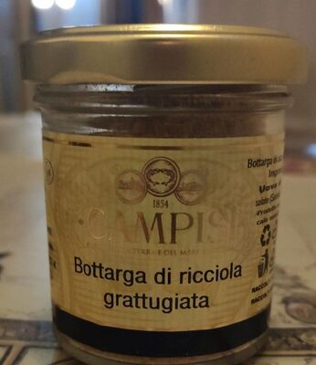 Bottarga di ricciola grattugiata front packaging