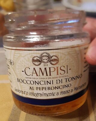 Bocconcini di tonno al peperoncino front packaging