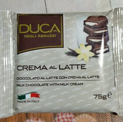 Crema al latte front packaging