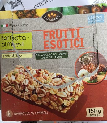 Barrette al muesli frutti esotici