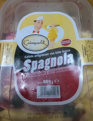 Gelato al gusto di spagnola front packaging