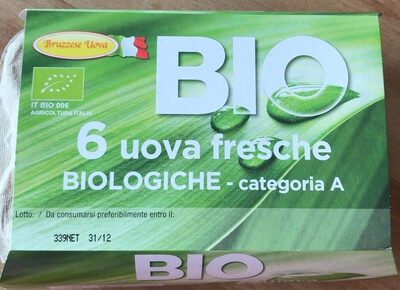 6 uova fresche biologiche-categoria A