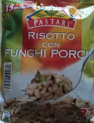 Risotto con funghi porcini front packaging