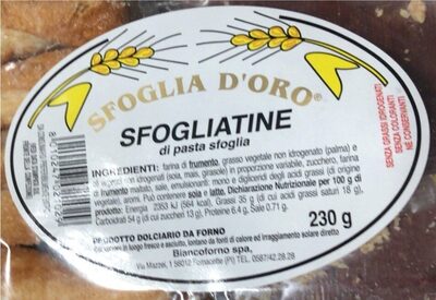 Sfogliatine di pasta sfoglia