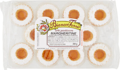 Margheritine dIGPasta frolla con il di confettura di albicocca front packaging