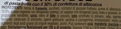 Occhi di bue ingredients label