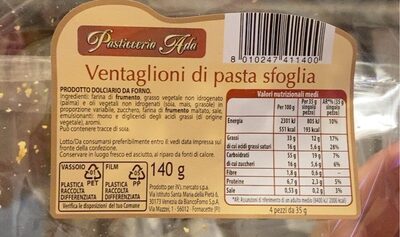 Ventaglioni di pasta frolla