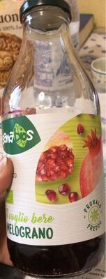 Succo di melograno,mela,uva e ribes nero da concentrato bio