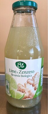 Bevanda biologica lime e zenzero front packaging