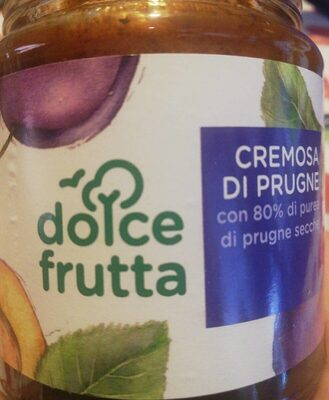 Cremosa di prugne front packaging