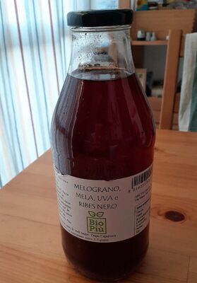 Succo melograno mela uva e ribes nero front packaging