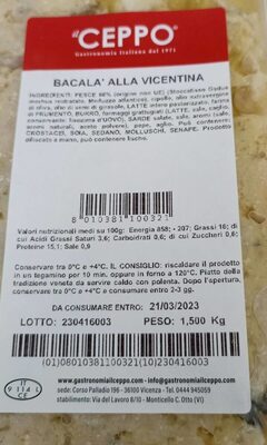 Baccalà alla vicentina