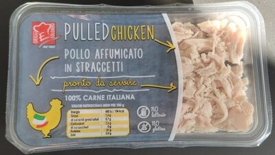 Pulled chicken front packaging