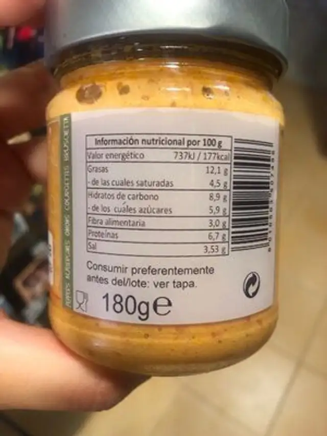 Pesto Calabrese nutrition facts table
