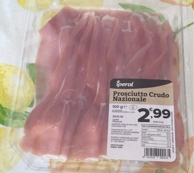 Prosciutto crudo nazionale