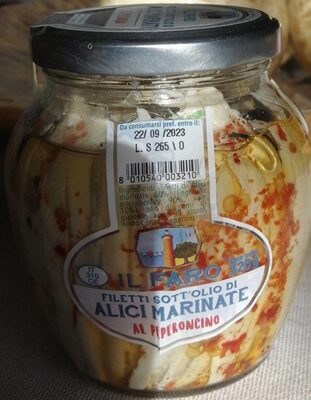 Filetti sott'olio di alici marinate