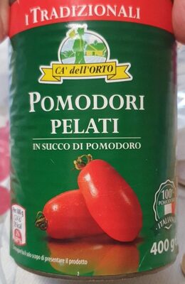 Pomodori pelati front packaging