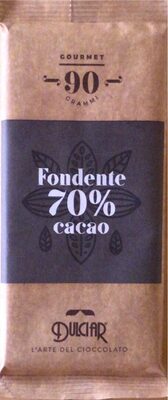 Fondente 70% cacao front packaging