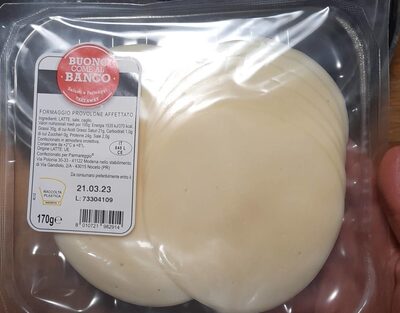 Formaggio provolone affettato