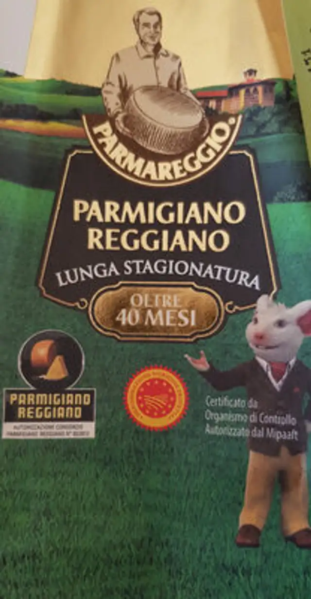 Parmigiano Reggiano front packaging
