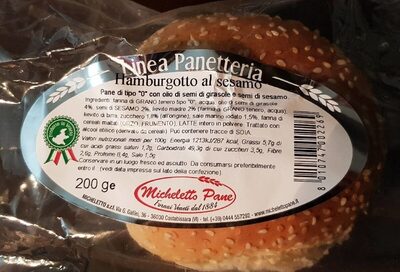 Hamburgotto al sesamo front packaging