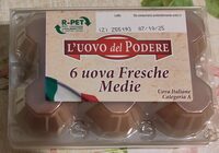 6 Uova fresche medie