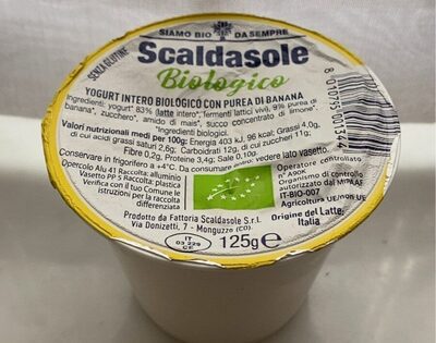 Yogurt alla banana biologico