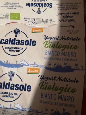 Jogurt naturale biologico bianco magro