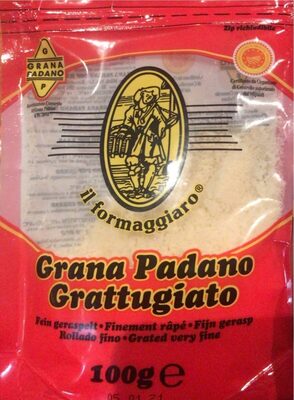 Grana Padano grattugiato front packaging
