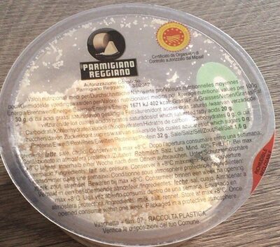 Parmigiano Reggiano Bio front packaging