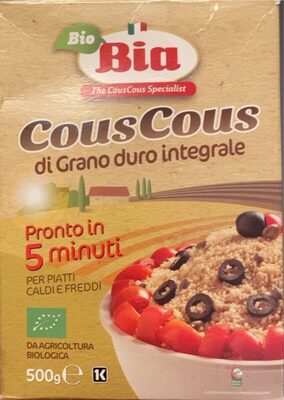 Cous cous di grano duro integrale