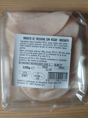 Arrosto di tacchino con acqua aggiunta