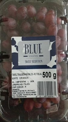 Tafeltrauben Crimson kernlos - rot/blau