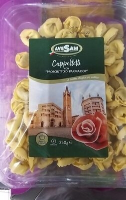 Cappelletti con Prosciutto di Parma Dop front packaging