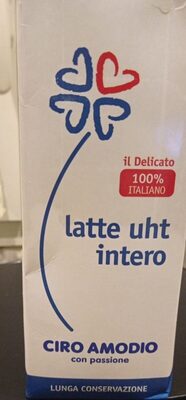 Latte uht front packaging