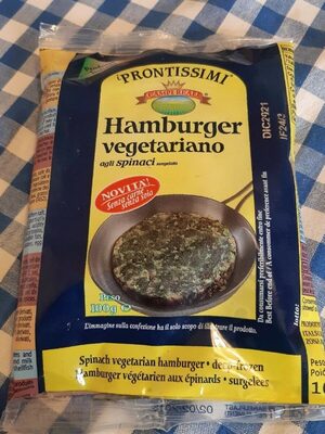Hamburger vegetariano agli spinaci