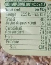 Mix semi per panificazione nutrition facts table