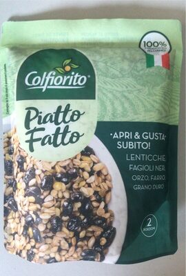 Orzo farro fagioli neri lenticchie e grano kamut