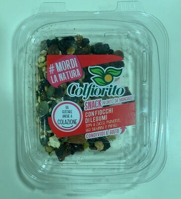 Snack con fiocchi di legumi