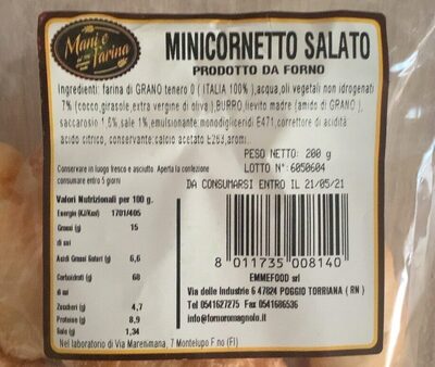 Minicornetto salato